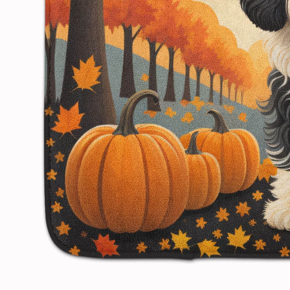 Havanese Fall Memory Foam Kitchen Mat Machine Washable Anti-Fatigue Mat Cushion Comfort Bath Mat or Kitchen Rug
