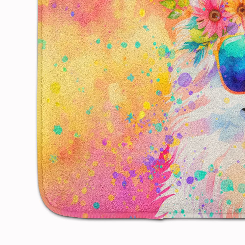 Samoyed Hippie Dawg Memory Foam Kitchen Mat Machine Washable Anti-Fatigue Mat Cushion Comfort Bath Mat or Kitchen Rug
