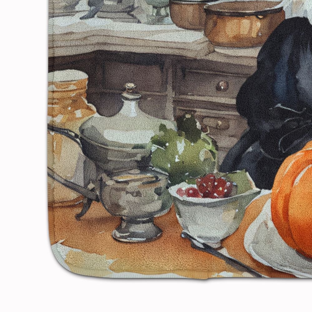 Pomeranian Fall Kitchen Pumpkins Memory Foam Kitchen Mat Machine Washable Anti-Fatigue Mat Cushion Comfort Bath Mat or Kitchen Rug